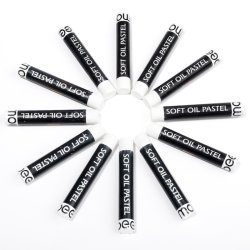 Mobee Hvide Oliepasteller - 12-pak