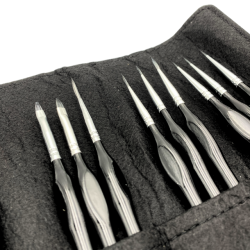 Penselst i Foldeetui med Ergonomisk Hndtag - 15-Pak