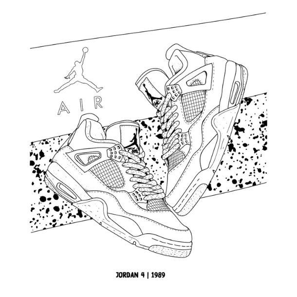 Sneaker Coloring Book