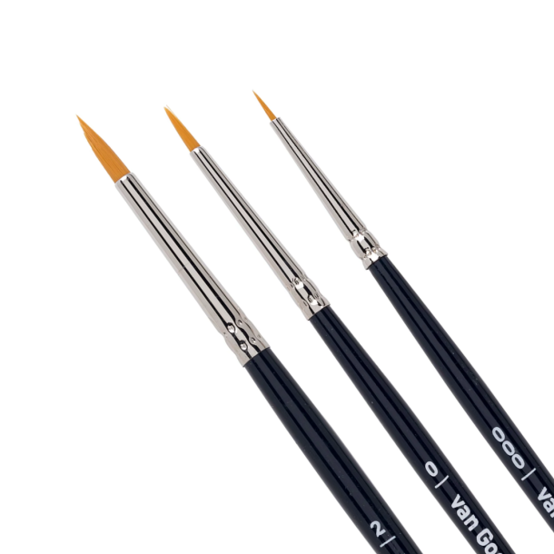 Van Gogh Akvarelpenselst Serie 191 - 000, 0 &amp; 2