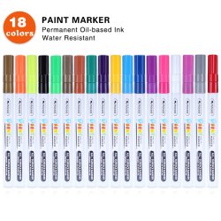 Mobee - Paint Markers Fine Tip 18-Pak