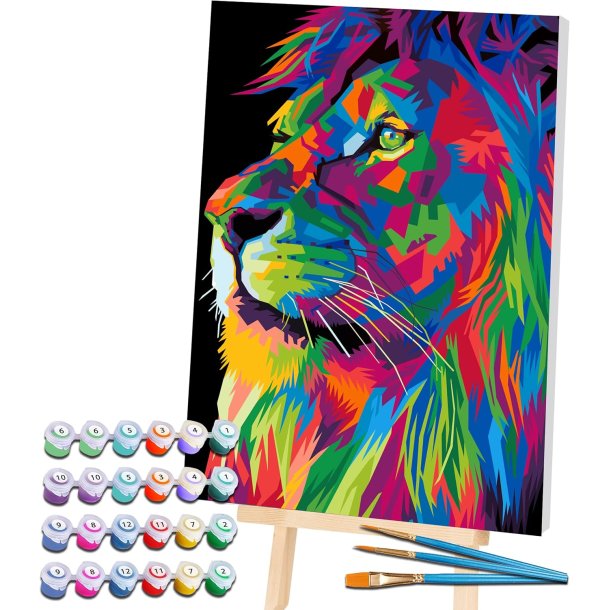 Paint By Numbers  - L�ve - 40 x 30 cm.
