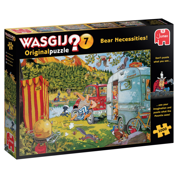 SRTILBUD Puslespil "Wasgij, Original 7, Bear Necessities" 1000 Brikker