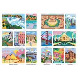 Paint-by-Numbers - Travels Around the World: Color the Numbers and Discover the Image