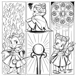 Disney Coloring Book - Little Dolls (Tangled &amp; others)