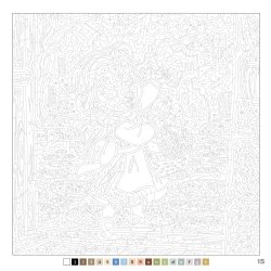 Disney Paint-by-Numbers - Little Dolls (Vaiana &amp; others)