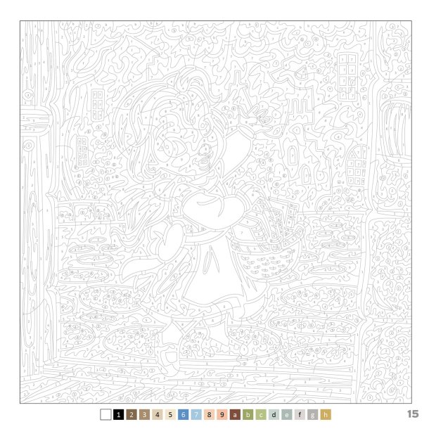 Disney Paint-by-Numbers - Little Dolls (Vaiana &amp; others)