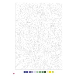 Paint-by-Numbers - Flowers by Charlotte Mendes 