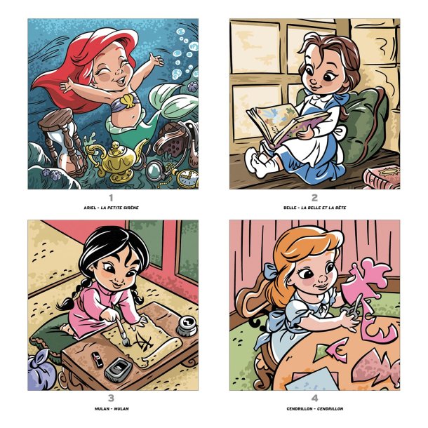 Disney Paint-by-Numbers - Little Dolls (Vaiana &amp; others)