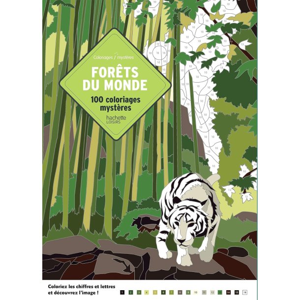 Paint-by-Numbers - Forests of the World: 100 Mystery Colouring Pages