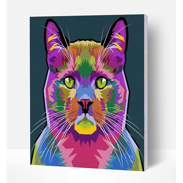 Cat paint by numbers 40 x 30cm