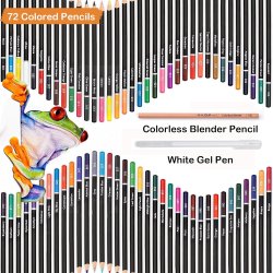 KALOUR Premium farveblyanter Rund - 72-stk.