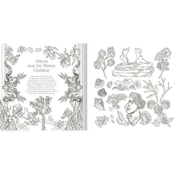 The Greek Mythology Coloring Book