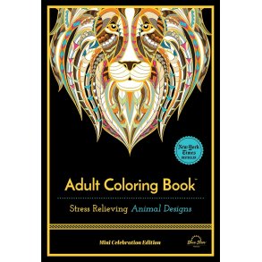Stress Relieving Animal Designs Mini: Adult Coloring Book