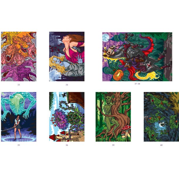 Paint-by-Numbers - Fantasy Worlds