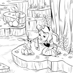 Disney Coloring Book - Little Dolls (Tangled &amp; others)