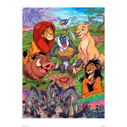 Disney Paint-by-Numbers POSTER The Lion King - (44,6 � 59,4 cm)