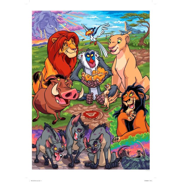 Disney Paint-by-Numbers POSTER The Lion King - (44,6 � 59,4 cm)