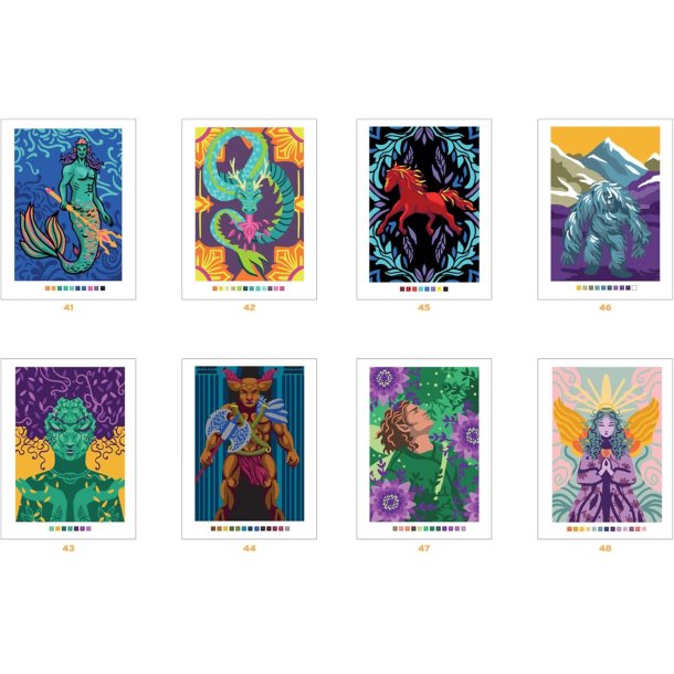 Paint By Numbers - Fantastic Animals and Mythological Creatures