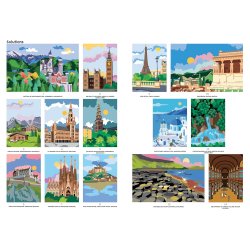 Paint-by-Numbers - Travels Around the World: Color the Numbers and Discover the Image