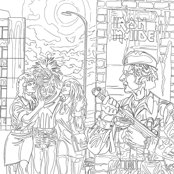 The Official Iron Maiden vol 2 Colouring Book