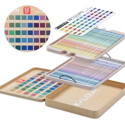 KALOUR � 50 stk. metalliske farveblyanter med intens glans - 50-stk.