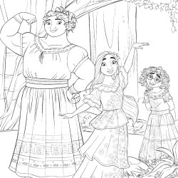 Disney Coloring Book - Brothers and Sisters (Frozen &amp; others)