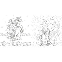 Pop Manga Myths and Monsters Coloring Book