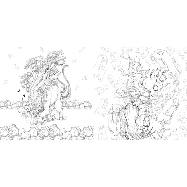 Pop Manga Myths and Monsters Coloring Book