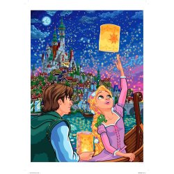 Disney Paint-by-Numbers POSTER/PLAKAT - Rapunzel (44,6 � 59,4 cm)