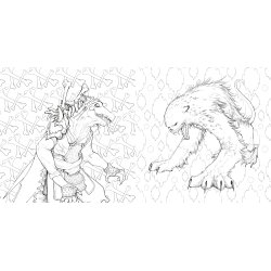 Pop Manga Myths and Monsters Coloring Book
