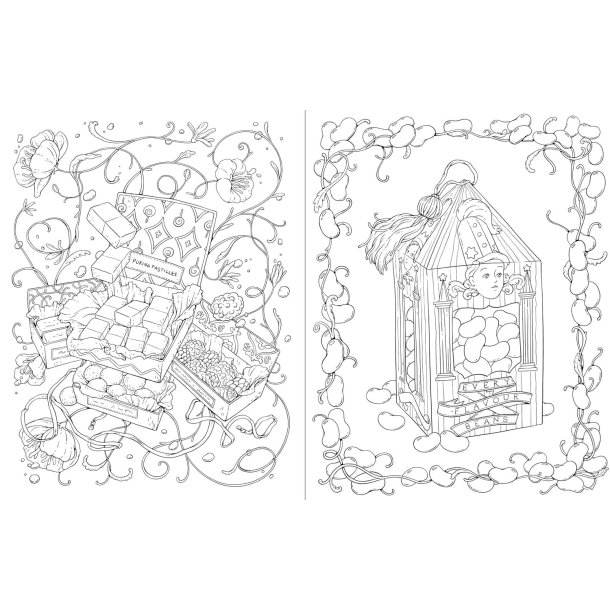 Harry Potter: An Official Sweets and Treats Coloring Book 