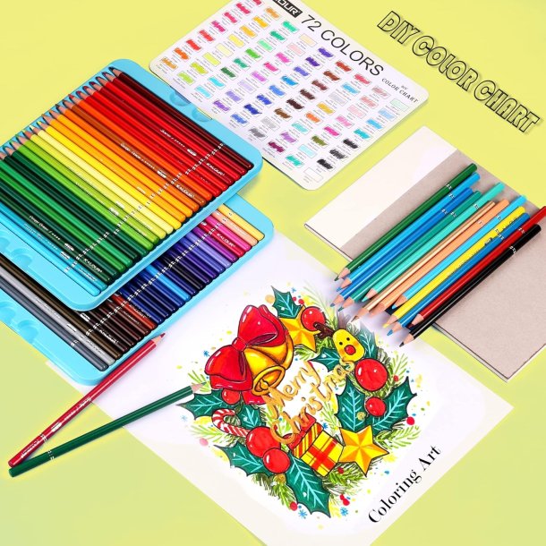 KALOUR Premium farveblyanter - 72-stk.