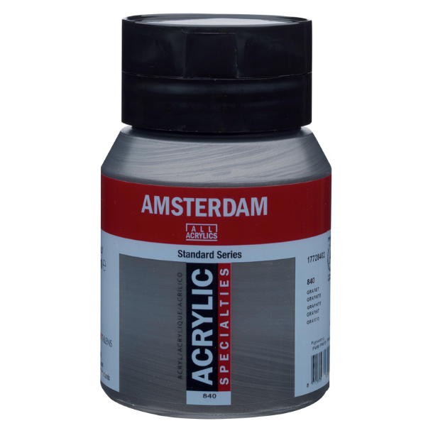Amsterdam Akrylmaling 500 ml. Specialfarver Graphite (840)