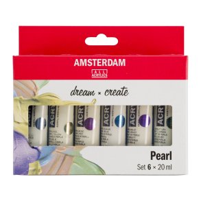 Amsterdam Akrylmaling, Pearl, 6x20 ML.