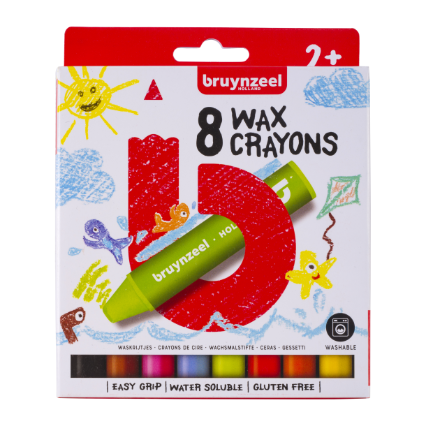 Wax Crayons, 8-pak