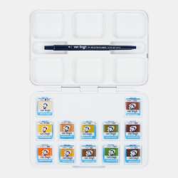 Van Gogh Akvarel - Pocketbox 12-Pan St Shades of Nature