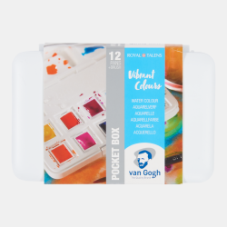 Van Gogh Akvarel - Pocketbox 12-Pan St Vibrant Colors