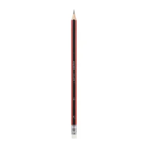 Bruynzeel HB-grafitblyanter med viskel�der � sort/r�d