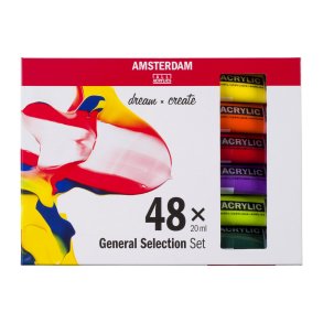 Amsterdam Akrylmaling, General Selection, 48x20 ML.