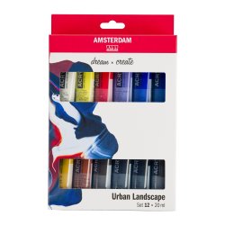 Amsterdam Akrylmaling, Urban Landscape, 12x20 ML.