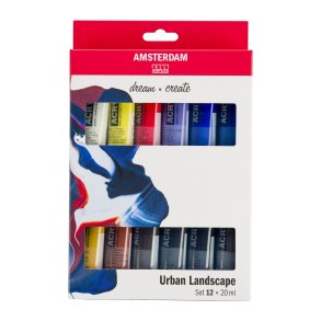 Amsterdam Akrylmaling, Urban Landscape, 12x20 ML.