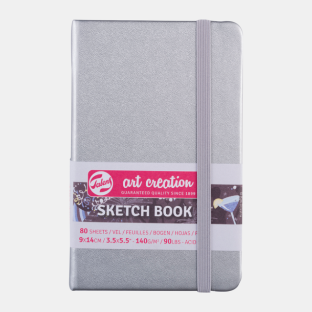 Hardcover Sketchbook - Shiny Silver