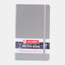Hardcover Sketchbook - Shiny Silver