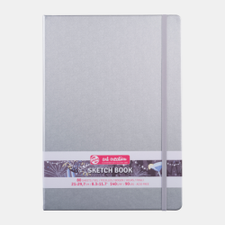 Hardcover Sketchbook - Shiny Silver