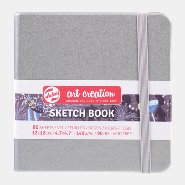 Hardcover Sketchbook - Shiny Silver