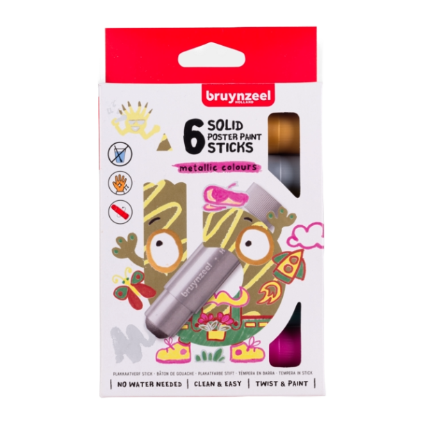 "Twister" Tegne Stift - Metallic, 6-Pak