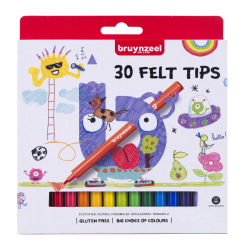 Bruynzeel Brnetuscher med fin spids, 30-pak