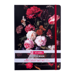 Hardcover Sketchbook - Still Life with Flowers in a Glass Vase