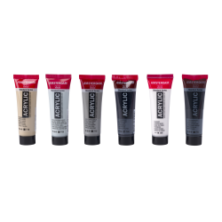 Amsterdam Akrylmaling, Grey Mixing, 6x20 ML.